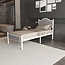 AirSleeperz®  metalen bedframe Milan White/Grey 90x200 cm - 1 persoons