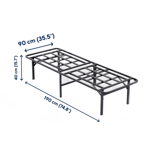 AirSleeperz®  opvouwbaar bed Joost Premium Black 90x200 cm - 1 persoons