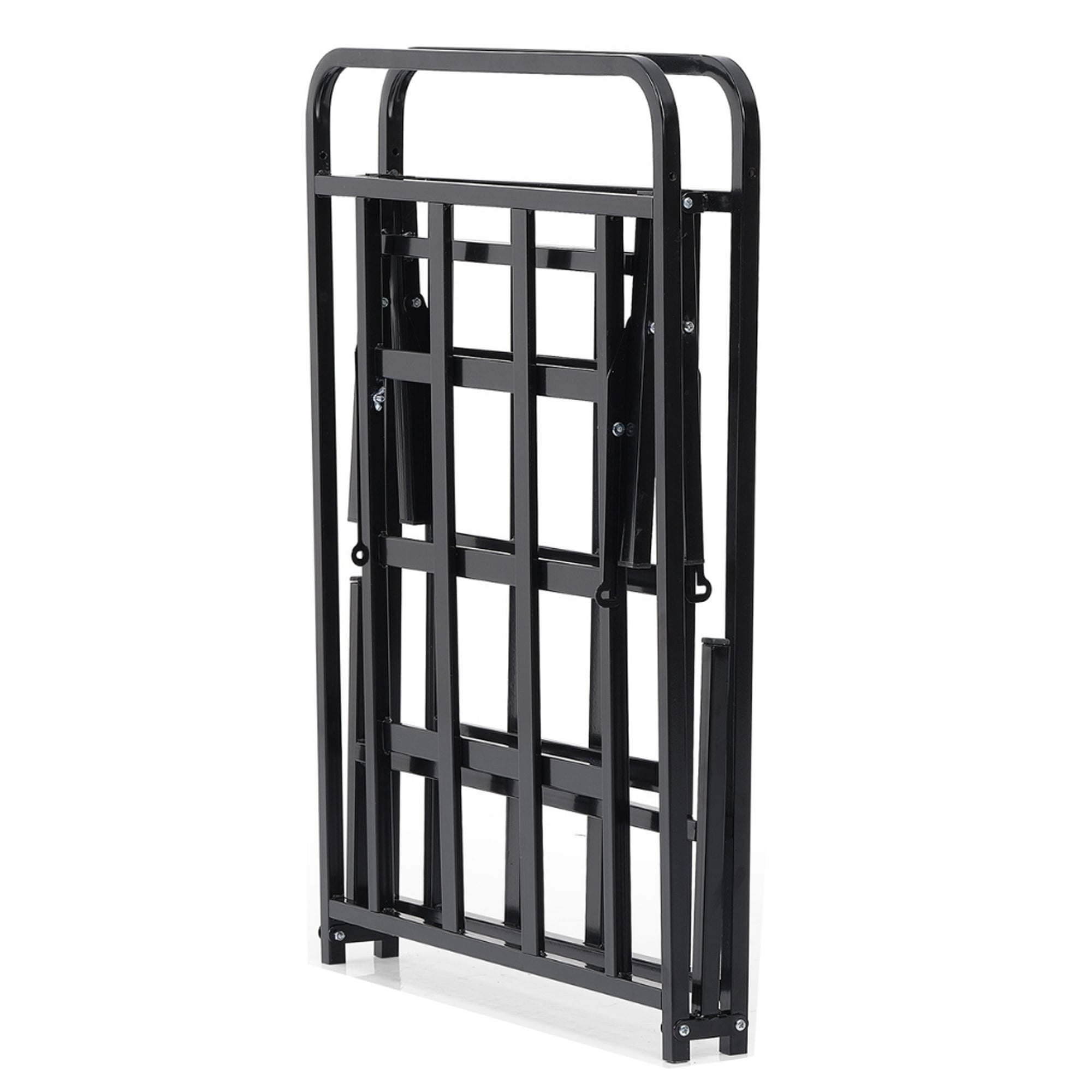 vidaXL Bedframe zonder matras opvouwbaar 90x200 cm staal wit