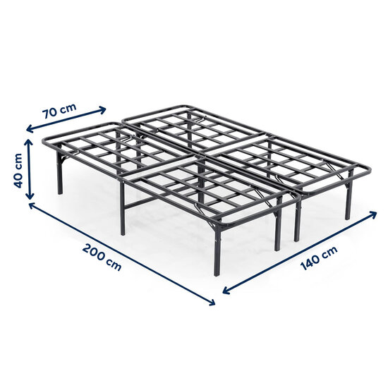 AirSleeperz®  opvouwbaar bed Joost Premium Black 140x200 cm - 2 persoons