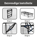 AirSleeperz®  opvouwbaar bed Joost Basic Black 90x200 cm - 1 persoons