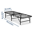 AirSleeperz®  opvouwbaar bed Joost Basic Black 90x200 cm - 1 persoons