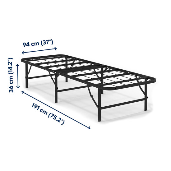 AirSleeperz®  opvouwbaar bed Joost Basic Black 90x200 cm - 1 persoons