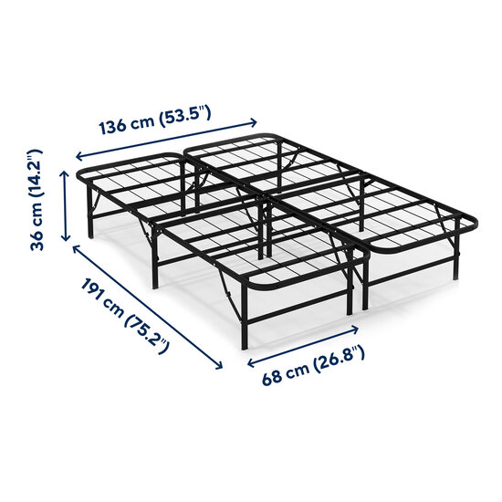 AirSleeperz®  opvouwbaar bed Joost Basic Black 140x200 cm - 2 persoons
