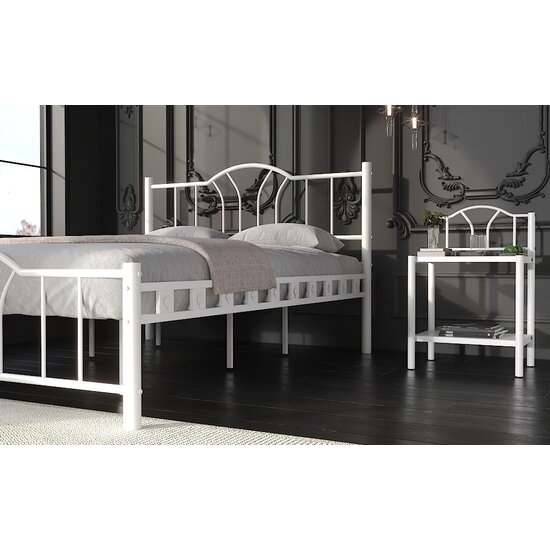 AirSleeperz®  nachtkastje metaal Bella White 50x38x74 cm