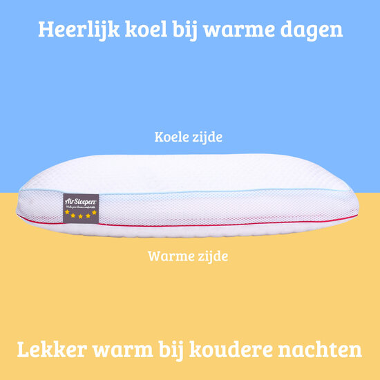 AirSleeperz®  traagschuim kussen Premium Cool/Warm 60x40 cm