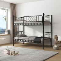 metalen stapelbed Levi Black 90x200x175 cm