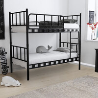 metalen stapelbed Emma Black 90x200x175 cm