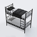 AirSleeperz®  metalen stapelbed Emma Black 90x200x175 cm
