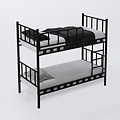 AirSleeperz®  metalen stapelbed Emma Black 90x200x175 cm