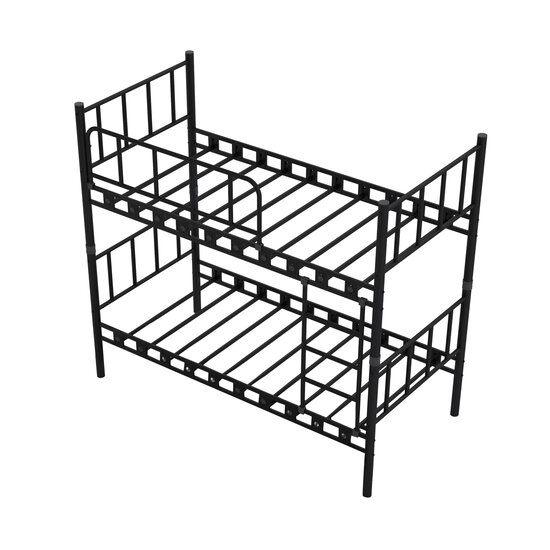 AirSleeperz®  metalen stapelbed Emma Black 90x200x175 cm