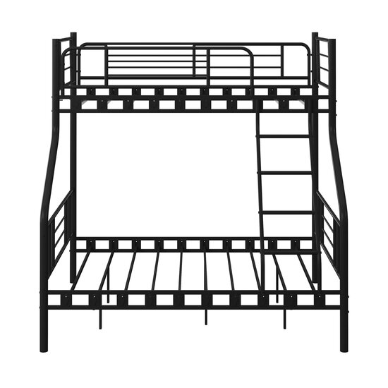 AirSleeperz®  metalen stapelbed Bram Black 140x200x198 cm