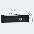 AirSleeperz®  opvouwbaar campingbed heavy duty Black 62x190 cm - 1 persoons