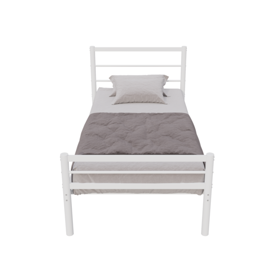 AirSleeperz®  metalen bedframe Sara White 90x200 cm - 1 persoons