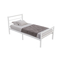 AirSleeperz®  metalen bedframe Sara White 90x200 cm - 1 persoons