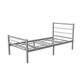 AirSleeperz®  metalen bedframe Sara Grey 90x200 cm - 1 persoons