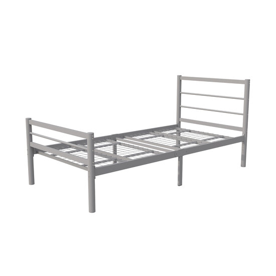 AirSleeperz®  metalen bedframe Sara Grey 90x200 cm - 1 persoons
