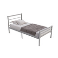 AirSleeperz®  metalen bedframe Sara Grey 90x200 cm - 1 persoons
