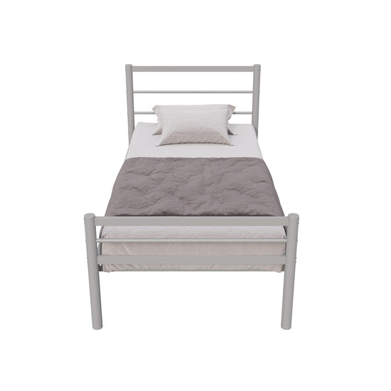 AirSleeperz®  metalen bedframe Sara Grey 90x200 cm - 1 persoons
