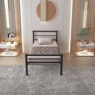 metalen bedframe Sara Black 90x200 cm - 1 persoons