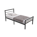AirSleeperz®  metalen bedframe Sara Black 90x200 cm - 1 persoons