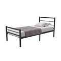 AirSleeperz®  metalen bedframe Sara Black 90x200 cm - 1 persoons