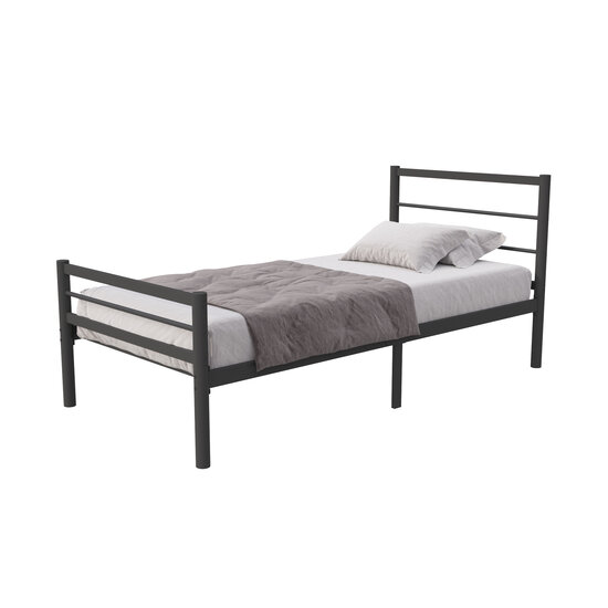 AirSleeperz®  metalen bedframe Sara Black 90x200 cm - 1 persoons