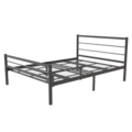 AirSleeperz®  metalen bedframe Sara Black 140x200 cm - 2 persoons