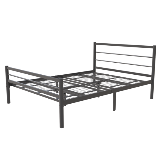 AirSleeperz®  metalen bedframe Sara Black 140x200 cm - 2 persoons