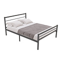 AirSleeperz®  metalen bedframe Sara Black 140x200 cm - 2 persoons