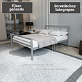 AirSleeperz®  metalen bedframe Sara Black 140x200 cm - 2 persoons