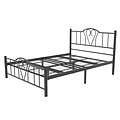 AirSleeperz®  metalen bedframe Eva Black 140x200 cm - 2 persoons