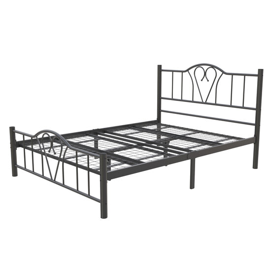 AirSleeperz®  metalen bedframe Eva Black 140x200 cm - 2 persoons