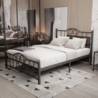 metalen bedframe Eva Black 140x200 cm - 2 persoons