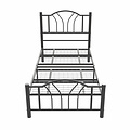 AirSleeperz®  metalen bedframe Esmee Black 90x200 cm - 1 persoons