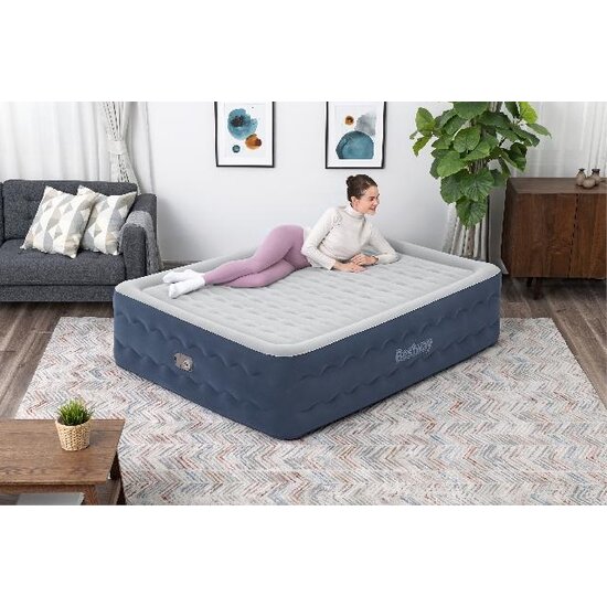 Bestway Tritech wave beam 51 cm queen luchtbed - 2 persoons