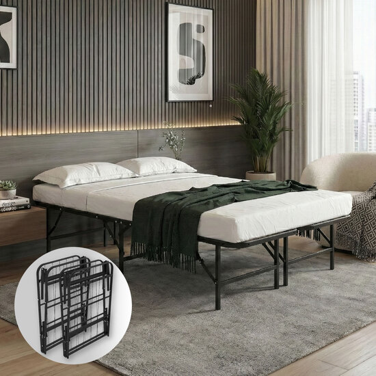 AirSleeperz®  opvouwbaar bed Joost Basic Black 140x200 cm - 2 persoons