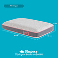 AirSleeperz® SoftLife Memory Foam Zacht Hoofdkussen 60x40 cm