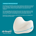 AirSleeperz® SoftLife Kniekussen Memory Foam - Orthopedisch 25x25x15 cm