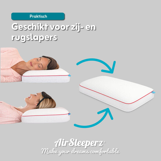 AirSleeperz®  traagschuim kussen Superior Warm/Cool 60x40 cm
