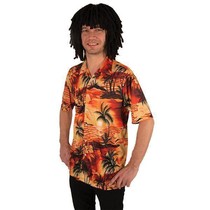 Tropische Hawaii shirt orange