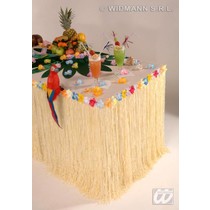 Tafeldecoratie Hawai met bloemen