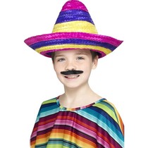 Sombrero hoed kind multikleur