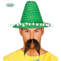 Mexicaanse sombrero groen 33cm