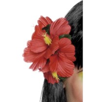 Hawaii haarclip rood