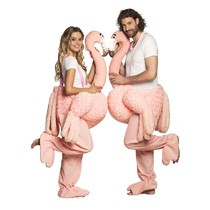 Stap in kostuum Flamingo