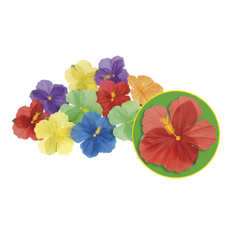 Hawaii Decoratie Bloemen Set (24 stuks)