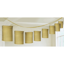 Lampion slinger goud 365cm