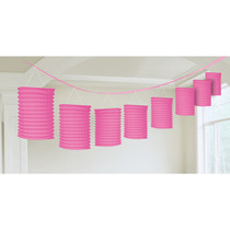 Lampion slinger pink 365cm