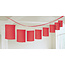 Lampion slinger rood 365cm